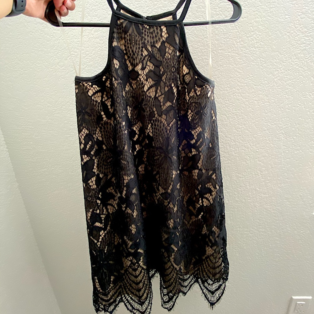 Black lace dress